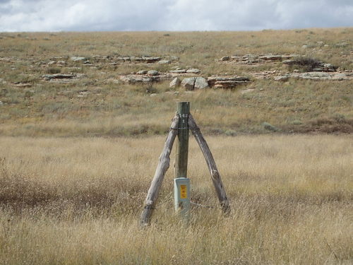 GDMBR: Telephone Wire Junction Box - It is protected from Cattle.